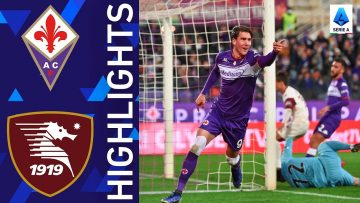 Fiorentina 4-0 Salernitana | Vlahovic nets two in Fiorentina home win | Serie A 2021/22