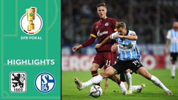 1860 Munich surprises S04 | 1860 München vs. Schalke 04 1-0 | Highlights | DFB-Pokal 2. Round