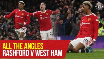 All The Angles | Marcus Rashfords late winner v West Ham | Premier League