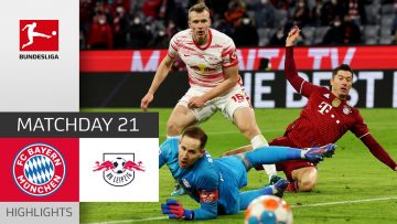 FC Bayern München – RB Leipzig 3-2 | Highlights | Matchday 21 – Bundesliga 2021/22