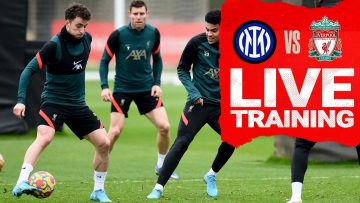 Live Training: Reds warm up for Champions League tie | Inter Milan vs Liverpool