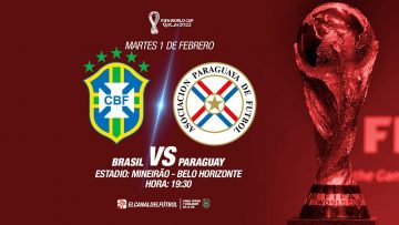Partido Completo:  BRASIL vs PARAGUAY | Eliminatorias Sudamericanas – Fecha 16