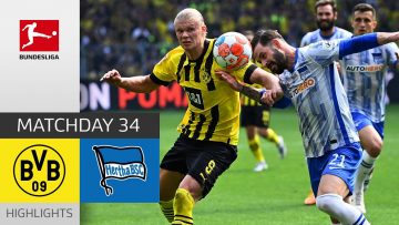 Borussia Dortmund – Hertha Berlin 2-1 | Highlights | Matchday 34 – Bundesliga 2021/22