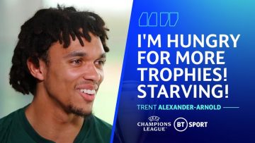 Hopefully Ill be on the beach with two Champions Leagues! 😆 Alexander-Arnold on THIRD final