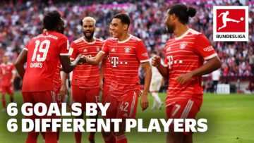 FC Bayern Goal Show | 6 Goals by 6 different players