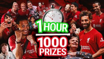 1 Hour. 1,000 Prizes | Liverpool FCs dash around the city! | Salah, van Dijk, Kearns & more!
