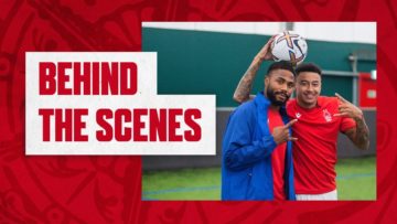 BEHIND THE SCENES 📸 with Lingard, Dennis, Awoniyi & Henderson