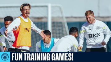 FUN TRAINING GAMES! | Man City Training