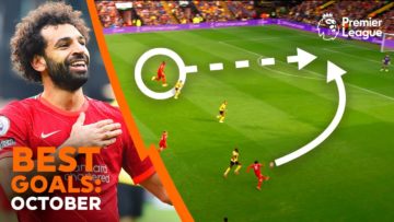 GENIUS vision & strikes from Mohamed Salah | BEST Premier League goals | October