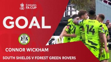 GOAL | Connor Wickham | South Shields v Forest Green Rovers | First Round | Emirates FA Cup 2022-23