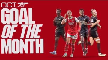 GOAL OF THE MONTH | October | Saka, Maanum, Foord, Partey and more!