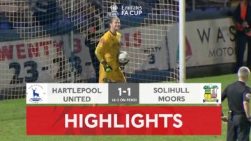 Hartlepool Through On Pens! | Hartlepool 1-1 Solihull (4-3 pens) | Emirates FA Cup 22-23