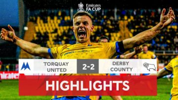 Last Kick Of The Game Earns Torquay Replay | Torquay United 2-2 Derby County Emirates FA Cup 2022-23