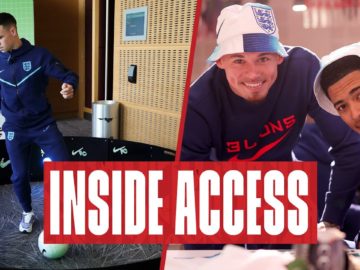 Sakas Basketball Skills, Foden v The Machine, Rice & Kane Beat The Claw Crane | Inside Access