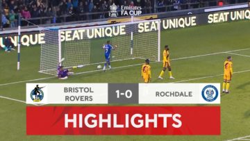 Sinclair Strike Sends The Pirates Through | Bristol Rovers 1-0 Rochdale | Emirates FA Cup 2022-23