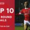 Top 10 Best First Round Goals | Rooney, Jebbison, Allen & More! 🔥 | Emirates FA Cup