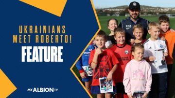 Ukrainian Children Meet Roberto De Zerbi And Albion Players!