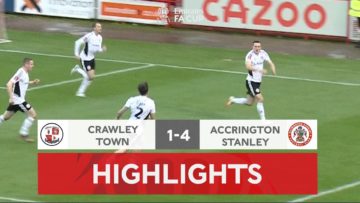 Whalley Scores Hat-Trick! | Crawley Town 1-4 Accrington Stanley | Emirates FA Cup 2022-23