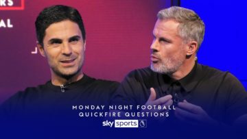What comes next is UNPRECEDENTED!  | Mikel Arteta answers Jamie Carraghers Quickfire Questions 🚀