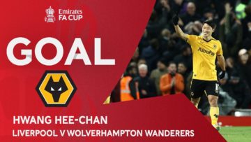 GOAL | Hwang Hee-chan | Liverpool v Wolverhampton Wanderers | Third Round | Emirates FA