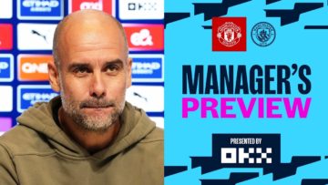 Pep Guardiola previews tomorrows Manchester Derby | Man United v Man City | Premier League