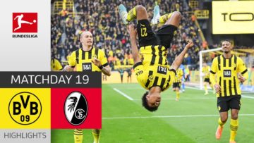 Haller & Dortmund Celebrate 5(!) Goals vs SCF | BVB – SC Freiburg | Highlights | MD 19 – BuLi 22/23