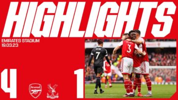 HIGHLIGHTS | Arsenal vs Crystal Palace (4-1) | Martinelli, Saka (2) and Xhaka