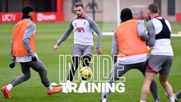 Inside Training: All-action session and brilliant two-touch shooting challenge ahead of Man Utd
