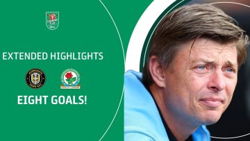 EIGHT GOALS! | Harrogate Town v Blackburn Rovers Carabao Cup extended highlights