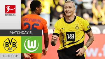 Borussia Dortmund – VfL Wolfsburg 1-0 | Highlights | Matchday 5 – Bundesliga 2023/24