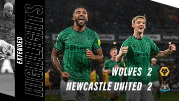 Wolves 2 Newcastle United 2 | EXTENDED Premier League highlights