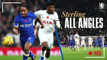 Sterling v Tottenham | ALL ANGLES Player Cam | Tottenham 1-4 Chelsea | Premier League 23/24
