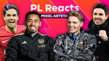 Arsenal players react to Arteta as a player & manager ft. Odegaard & Jesus | PL Reacts