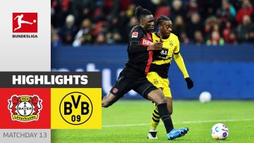 Hard Fight in the Top Game | Bayer Leverkusen – Dortmund 1-1 | Highlights | MD 13 – Bundesliga