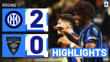INTER-LECCE 2-0 | HIGHLIGHTS | Bisseck scores his first for Inter | Serie A 2023/24