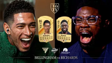 Jude Bellingham vs Micah Richards in FC 24 with a FORFEIT! | CBS Sports Golazo
