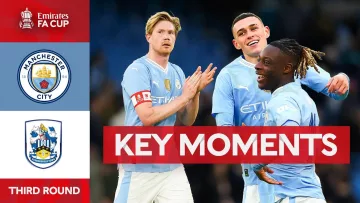 Manchester City v Huddersfield Town | Key Moments | Third Round | Emirates FA Cup 2023-24