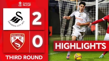 Patino Volley Rounds Off Win! | Swansea 2-0 Morecambe | Highlights | Emirates FA Cup 2023-24
