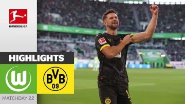 Dortmund Thwarted In Wolfsburg | Wolfsburg – Dortmund 1-1 | Highlights | MD 22 – BL 23/24