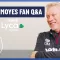 Im Not Sure About The Jellied Eels! 🍽  | Moyes Fan Q&A presented by Lyca Mobile