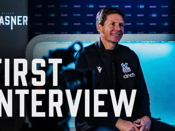 Oliver Glasners first interview as Crystal Palace manager