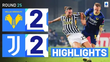 VERONA-JUVENTUS 2-2 | HIGHLIGHTS | Juve held back in 4-goal thriller | Serie A 2023/24