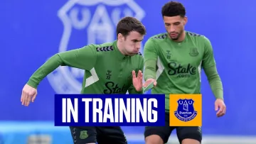 TOFFEES IN TRAINING AHEAD OF WEST HAM CLASH